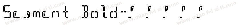 Segment Bold字体转换